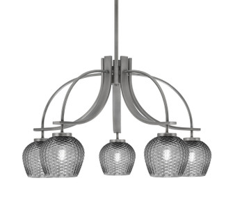 Cavella Five Light Chandelier in Graphite (200|3925-GP-4602)