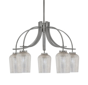 Cavella Five Light Chandelier in Graphite (200|3925-GP-4253)