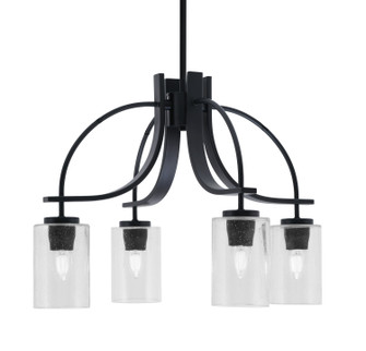 Cavella Four Light Chandelier in Matte Black (200|3924-MB-300)