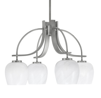 Cavella Four Light Chandelier in Graphite (200|3924-GP-4811)