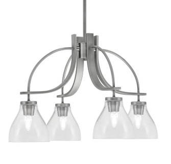 Cavella Four Light Chandelier in Graphite (200|3924-GP-4760)