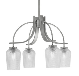 Cavella Four Light Chandelier in Graphite (200|3924-GP-4250)