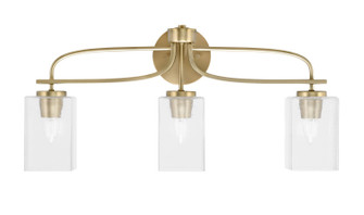 Cavella Three Light Bath Bar in New Age Brass (200|3913-NAB-530)