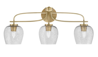 Cavella Three Light Bath Bar in New Age Brass (200|3913-NAB-4812)