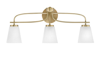 Cavella Three Light Bath Bar in New Age Brass (200|3913-NAB-460)