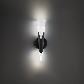Kilt LED Wall Sconce in Black (281|WS-44416-40-BK)