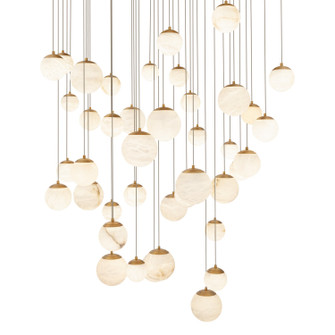 Pisces LED Pendant in Aged Brass (281|PD-34441S-AB)