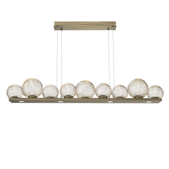 Gaia LED Linear Pendant in Heritage Brass (404|PLB0092-0C-HB-A-CA1-L1)