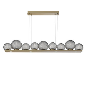 Gaia LED Linear Pendant in Gilded Brass (404|PLB0092-0C-GB-S-CA1-L1)