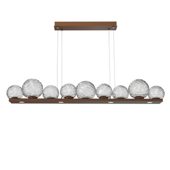 Gaia LED Linear Pendant in Burnished Bronze (404|PLB0092-0C-BB-C-CA1-L3)