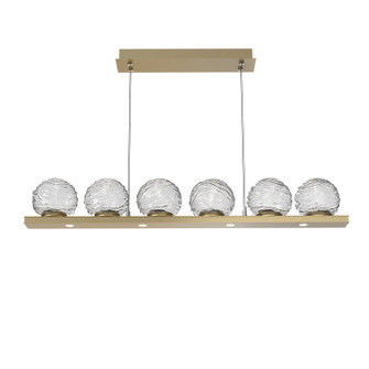 Gaia LED Linear Pendant in Gilded Brass (404|PLB0092-0B-GB-C-CA1-L3)