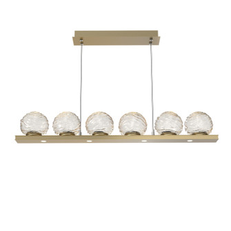 Gaia LED Linear Pendant in Gilded Brass (404|PLB0092-0B-GB-A-CA1-L3)