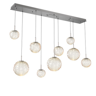 Gaia LED Linear Pendant in Satin Nickel (404|PLB0092-09-SN-A-C01-L3)