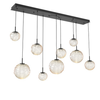 Gaia LED Linear Pendant in Matte Black (404|PLB0092-09-MB-A-C01-L1)