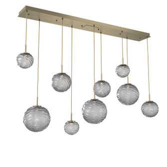 Gaia LED Linear Pendant in Heritage Brass (404|PLB0092-09-HB-S-C01-L1)