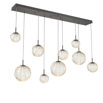 Gaia LED Linear Pendant in Graphite (404|PLB0092-09-GP-A-C01-L3)