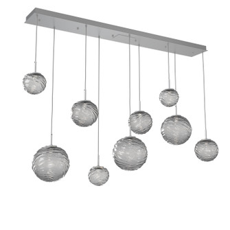 Gaia LED Linear Pendant in Classic Silver (404|PLB0092-09-CS-S-C01-L3)