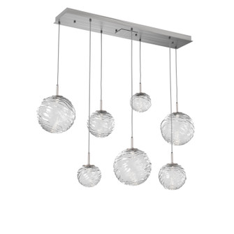 Gaia LED Linear Pendant in Satin Nickel (404|PLB0092-07-SN-C-C01-L3)