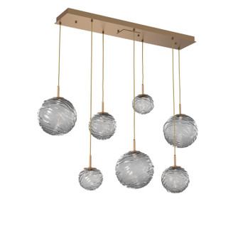 Gaia LED Linear Pendant in Novel Brass (404|PLB0092-07-NB-S-C01-L1)