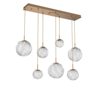 Gaia LED Linear Pendant in Novel Brass (404|PLB0092-07-NB-C-C01-L3)