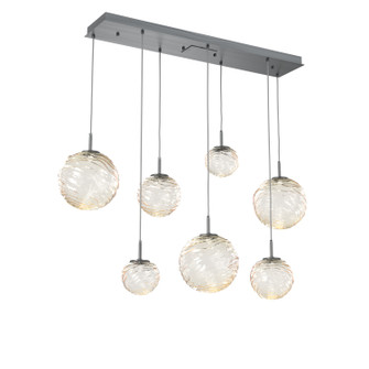 Gaia LED Linear Pendant in Gunmetal (404|PLB0092-07-GM-A-C01-L3)