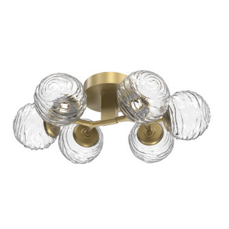 Gaia LED Flush Mount in Gilded Brass (404|CLB0092-01-GB-C-L1)