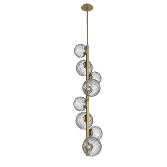 Gaia LED Pendant in Gilded Brass (404|CHB0092-T8-GB-C-001-L3)