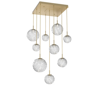 Gaia LED Pendant in Gilded Brass (404|CHB0092-09-GB-C-C01-L3)