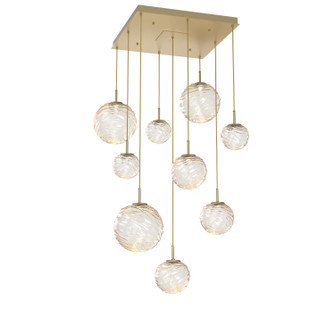 Gaia LED Pendant in Gilded Brass (404|CHB0092-09-GB-A-C01-L3)
