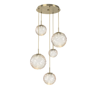 Gaia LED Pendant in Heritage Brass (404|CHB0092-05-HB-A-C01-L1)