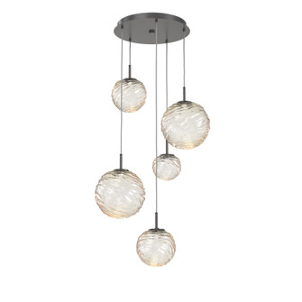 Gaia LED Pendant in Graphite (404|CHB0092-05-GP-A-C01-L1)