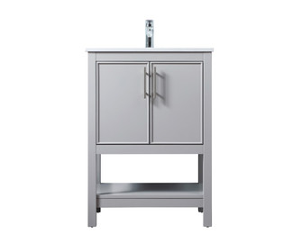 Everett SIngle Bathroom Vanity in Grey (173|VF26624GR)