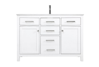 Lewis SIngle Bathroom Vanity in White (173|VF23348WH)