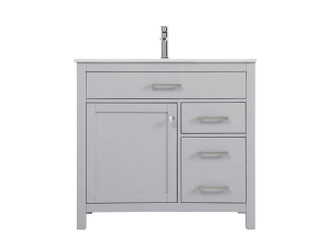 Lewis SIngle Bathroom Vanity in Grey (173|VF23336GR)