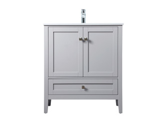 Hamilton SIngle Bathroom Vanity in Grey (173|VF21130GR)
