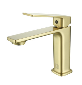 Lena Single Handle Bathroom Faucet in Brushed Gold (173|FAV-1004BGD)