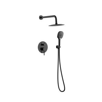 George Complete Shower Faucet System With Rough-In Valve in Matte Black (173|FAS-9001MBK)