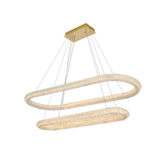 Bowen LED Chandelier in Satin Gold (173|3800G50L2SG)