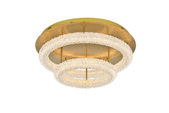 Bowen LED Flush Mount in Satin Gold (173|3800F26L2SG)