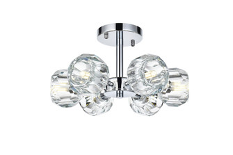 Eren Six Light Flush Mount in Chrome (173|3505F14C)