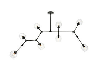 Cavoli Eight Light Chandelier in Black (173|1712G74BK)