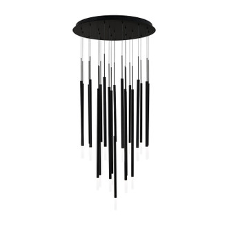 Viggo LED Chandelier in Black (34|PD-69421R-BK)