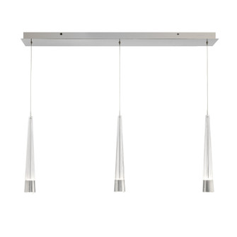 Quill LED Chandelier in Chrome (34|PD-59403L-CH)