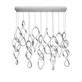 Interlace LED Chandelier in Chrome (34|PD-47814L-CH)