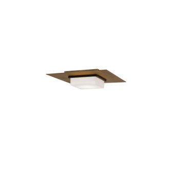 Double Decker LED Flush Mount in Black/Aged Brass (34|FM-31414-27-BK/AB)