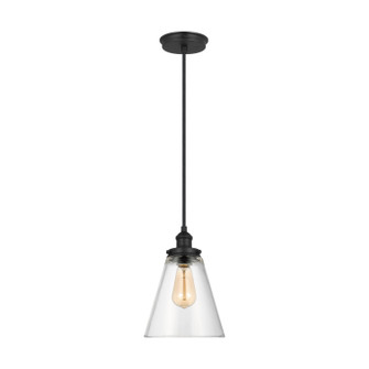 Baskin One Light Pendant in Midnight Black (454|P1347MBK)