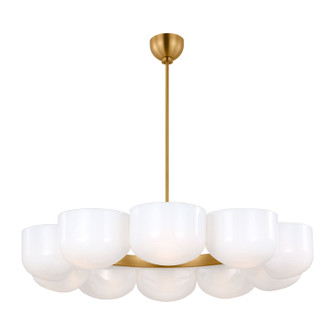 Cheverny Ten Light Chandelier in Burnished Brass (454|LXC11210BBS)