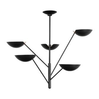 Nevel Five Light Chandelier in Aged Iron (454|EC1285AI)