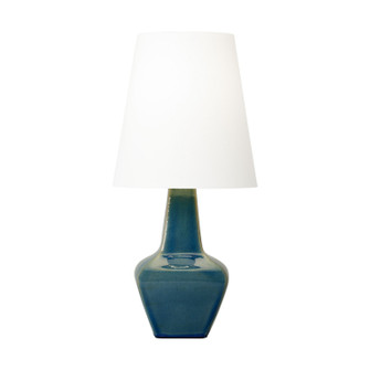 Diogo One Light Table Lamp in Blue Anglia Crackle (454|AET1151BAC1)