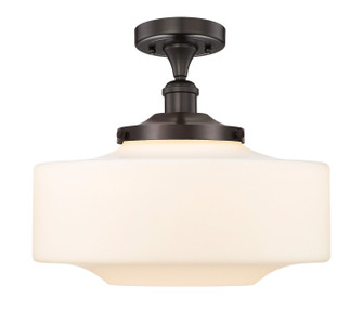 Edison One Light Semi-Flush Mount in Oil Rubbed Bronze (405|616-1F-OB-G691-16)